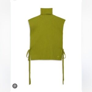 Tory Burch Ribbed Merino Wool Turtleneck Sweater